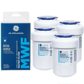 1-4 опаковки Подходящи за воден филтър хладилника GE MWF Заменяйте на всеки 6 месеца, за да постигне най-добри резултати Подмяна на НОВА
