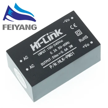 1 бр. мини-модул захранване HLK-PM01 AC-DC от 220 до 5, модул за захранване на предсказуем битови ключа