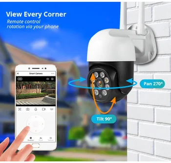 2.4 G 1080P 3MP IP камера Sasha Smart Outdoor Home Security Автоматично следене на Място за откриване на човек WIFI камера за видеонаблюдение