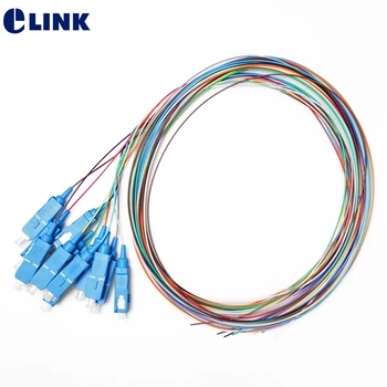 2 елемента 12 цветен SC косичка 1,5 mrt SM 9 /125um 0,9 мм и оптичен кабел ftth клас A съвет по-високо качество на заводска доставка ELINK