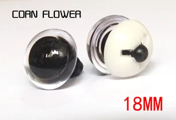 20 двойки /лот, висококачествени 18 мм прозрачни пластмасови защитни играчка очи с шайба за плюшени аксесоари за домашни любимци