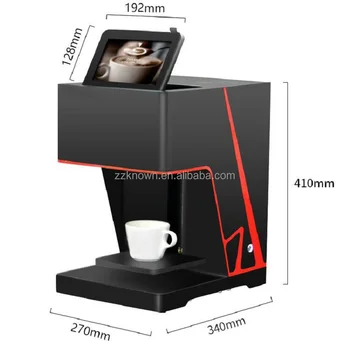 2022 Принтер за кафе за селфи/годни за консумация на мастило/ 3d печат/ машина за печат на кафе с поддръжка на Wi-Fi
