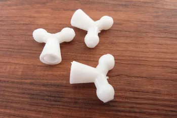 25x20 мм с бели пластмасови перли с триъгълна форма, подходяща за 12 мм wireframe връзка за играчки, ставите, аксесоари за скелети