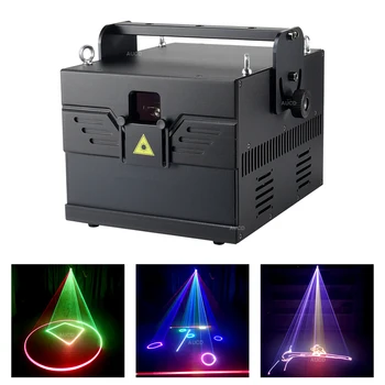 30-40 К/с Galvo 15 W-20 W RGB Цветен DPSS Лазерен Анимационен Ефект Сканиране Проектор Светлини DMX Дискотека на DJ Вечерни Шоу Сценичното Осветление
