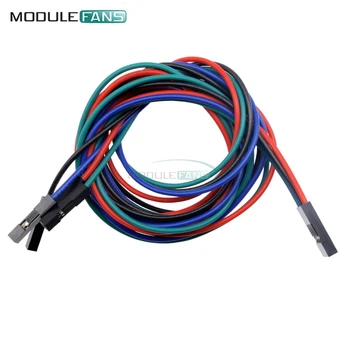 5 бр. 4-пинов кабел с дължина 70 см, свързващ проводник между жакове за Arduino 3D принтера Reprap