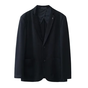 5838-2023, есенно-зимния нов продукт, мъжки костюм, бизнес, всекидневен, обикновен, в електрическата мрежа с един западните пиджаком, мъжко горно палто