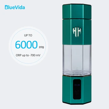 7-мо поколение Bluevida Green Diamond 6000 PPB с високо съдържание на водород, високоефективна бутилка за генератор на вода