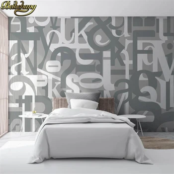 beibehang custom desktop с лесен рисувани английски букви за хол, спалня, на фона на фаянс стенописи, тапети за декориране на дома 3D