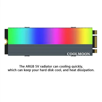 COOLMOON SSD радиатор за охлаждане на радиатора на твърдия диск Cooler Home Изчислява