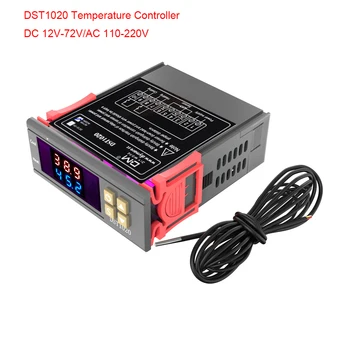 DST1020 Регулатор на температурата Дигитален Термометър Сензор Терморегулятор НПМ Сензор, DC 12v-72/AC110-220V Термостат за Инкубатор