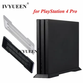 IVYUEEN за конзоли Sony PlayStation 4 PS4 Pro, устойчива на плъзгане вертикална стойка, зарядно устройство, държач за люлки, игри и аксесоари, черен/бял
