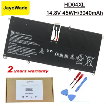 JayoWade Нова батерия HD04XL за HP Envy Spectre XT 13-2000eg 13-2021tu 13-2120tu 13-2113TU XT Pro 13-b000 HSTNN-IB3V 685989-001