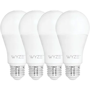 Led 9,5 W (еквивалент на 60 W), Бяла лампа за smart home е с регулируема яркост, живот на лампата за домакински уреди, 4 бр.