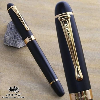 MMS JINHAO X450 Executive black matte писалка с широк нагрудником без пенала Луксозни подаръчни канцеларски писма