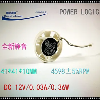 Power Logic PL40S12LL 4010 40 мм 4 см Кръгла фен 40 * 40 * 10 мм 12 В Корпуса на вентилатора за Охлаждане за лаптоп Безшумен вентилатор