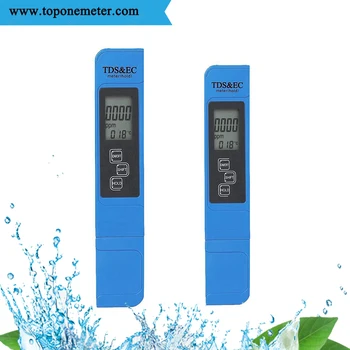TDS ЕО метър Цифров тестер за качеството на водата Многофункционален измерване на температура, чистота на водата, измерване на температура PPM