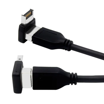 USB Type 3.1-E Коляното Адаптер Конвертор за Дънната платка 90 Градуса Конектор Шасито на КОМПЮТЪРА САМ резервни Части, Аксесоари