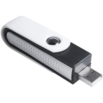 USB-йонна кислороден освежители за пречистване на въздуха, йонизатор за лаптоп, черен + бял