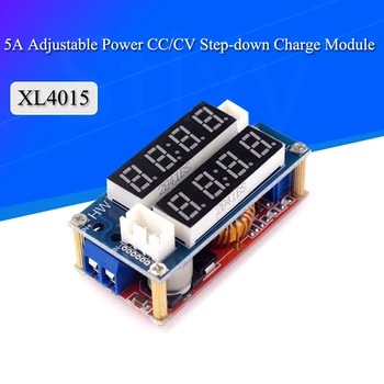 XL4015 5A Регулируема Мощност CC/CV стъпка надолу Модул за Зареждане Led Драйвер Волтметър Амперметър dc постоянно напрежение