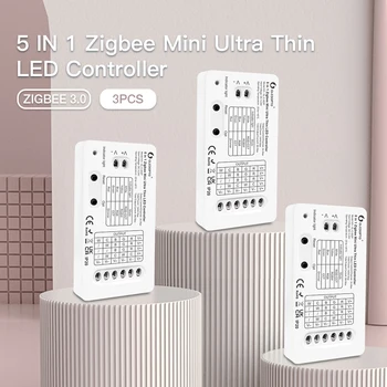 Zigbee 3,0 Gledopto Pro RGBCCT 5 в 1 Мини Led Контролер Ивица Светлина Подходяща За Вътрешен Стенен Кухня Осветление на Телевизора