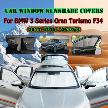 Авто сенника е С пълно Покритие За BMW 3-та Серия Gran Turismo F34 2014 ~ 2019 Анти-UV Козирка За прозорци, Автоаксесоари