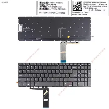 Американската QWERTY-клавиатура за Lenovo Yoga C740-15IML C740-15 S740-15IRH PC4SB 9Z със сив гръб.NDUBN.B1N SN20M61485