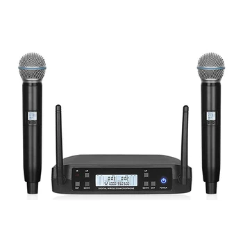 Безжичен Микрофон за SHURE GLXD4 UHF 510-690 Mhz Професионален Ръчен Динамичен Микрофон за Партита, Църковни шоу Събрание