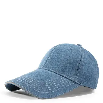 Бейзболна шапка COKK, дамски мъжки ковбойская шапка от промит памук, пролет-лято, ежедневни шапка, възстановяване на предишното положение, отразяващи нощни сини дънкови шапки Gorro