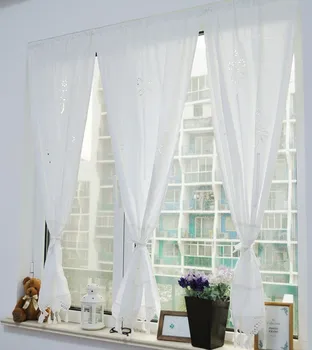 Бели памучни дантелени завеси с ръчно изработени, свързани с кука, за хол, спалня, течни щори, римска завеса 70*140 см, недостатъци