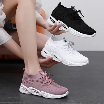 Дамски ежедневни обувки, мрежести маратонки с мека подметка, дамски пролетни дишащи обувки 2023, нова нескользящая удобни дамски обувки