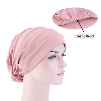 Жените мюсюлманки се простират химиотерапевтическую шапка за сън, памучна шапка, хиджаб за сън, тюрбан, шапки, шапка, обвивка на главата от рак, аксесоари за косопад