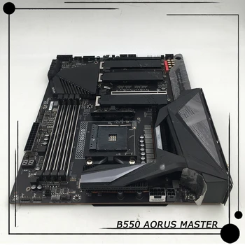 За десктоп дънна платка с жак AM4 DDR4 128 GB, PCI-E 4.0 ATX B550 AORUS MASTER 