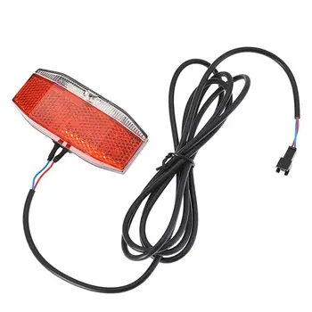 Задна светлина електрически велосипед 6 В-48, индикатор за спирачки електрически велосипед, led задни фенер, сигналната лампа, аксесоар за нощно колоездене