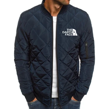 Известен уличен марка на THE DARTH ЛИЦЕ с логото на мъжко яке за защита от студ, адаптивни лого, мъжки утепленная яке с цип, зимна