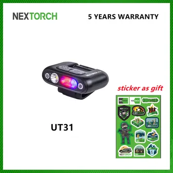 Индикатор за лична сигурност полицейско предупреждение на раменната сигнален фенер USB акумулаторна светодиодна светкавица предпазен скоба лампа за спасението на UT31