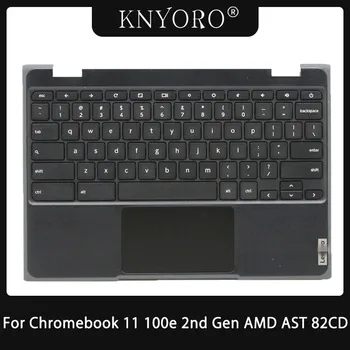 Клавиатура с американската Подредбата За Lenovo Chromebook 11 100e 2-ро поколение AMD AST 82CD, Поставка за ръце с Тачпадом, Дубликат Част 5CB0Z21474