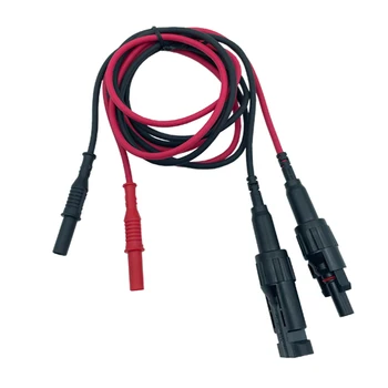 Комплект тестови кабели с клип на слънчевата енергия MC4 червен цвят