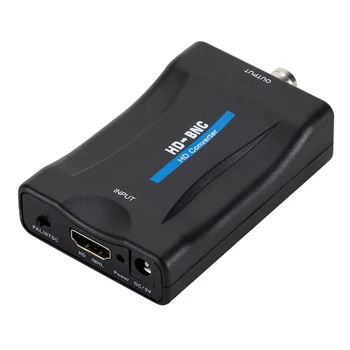 Композитен аудио-видео конвертор на HD BNC PAL NTSC 1080P HDMI-съвместим адаптер за преносими КОМПЮТРИ PS4 PS5 на дисплея на монитора на телевизора BNC