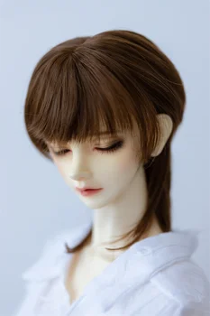 Куклен перука BJD подходящ за 1-3 1-4 1-6 размери, мек копринен имитационный мохер средна дължина, аксесоари за кукли под формата на перуката (частична предварителна продажба)