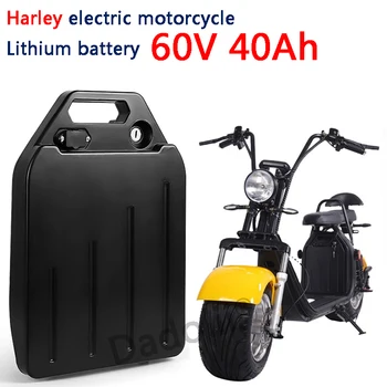Литиева батерия электромобиля Harley водоустойчив Батерия 18650 60V 40Ah за Двухколесного Складного електрически скутер citycoco под наем