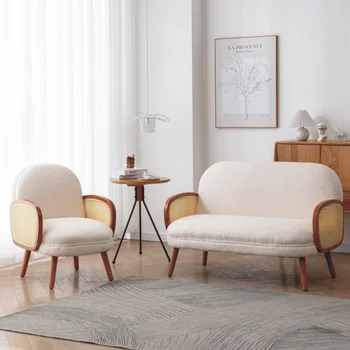 Минималистичен еластичен разтегателен диван, винтажное стол, диван за любов, модулни ергономични мързелив Меко зелено канапе, мебели за всекидневна