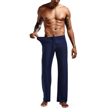 Модерен мъжки панталони, всекидневни обикновена, с висока талия, свободни, спортни, от охлаждащата плат, пълна дължина, спортни панталони за джогинг, широки спортни панталони за джогинг