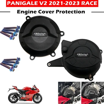 Мотоциклети Защитен калъф за капака на двигателя case GB Racing За DUCATI V2 Panigale 2020-2023 V2 Защитни Капаци за двигател