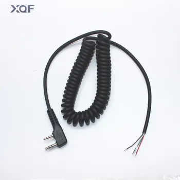 Направи си САМ 4-жичен микрофон кабел K plug 2 връзка за преносими радиостанции kenwood wouxun baofeng puxing linton tyt quansheng