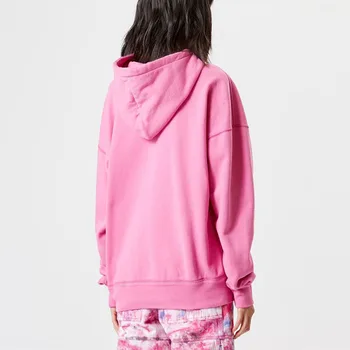 Нов пуловер с флокированным принтом, hoody с качулка, женски свободна махровая hoody с дълъг ръкав, пролет 2023