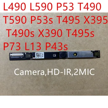 Нови оригинални за Lenovo Thinkpad L490 L590 P53 T490 T590 P53s T495 X395 T490s X390 T495s P73 L13 P43s HD IR Камера Микрофон 01HW062