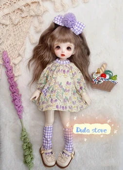 Облекло за кукли Dula, рокля с лилав заек, пола Azone Licca ICY JerryB 1/6, аксесоари за кукли Bjd