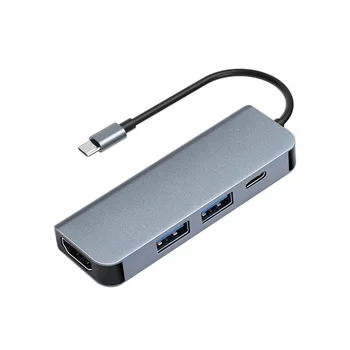 Открийте Докинг станция M1 Type-C USB-C HUB PD Бързо Зареждане на 87 W Четири в едно Мултифункционален Хъб Докинг станция с разширяването на 4K HD USB 3.0 + USB
