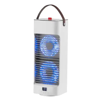 Персонален климатик охлаждащ вентилатор USB акумулаторна охлаждащ настолен вентилатор овлажнител на въздух за автомобил на закрито, на открито, Тенис на