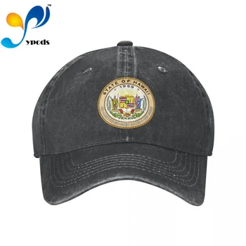 Печат на щата Хавай Бейзболна шапка унисекс, мъжки и дамски бейзболна шапка, шапка за татко, лятна солнцезащитная шапка за мъже и жени, шапки